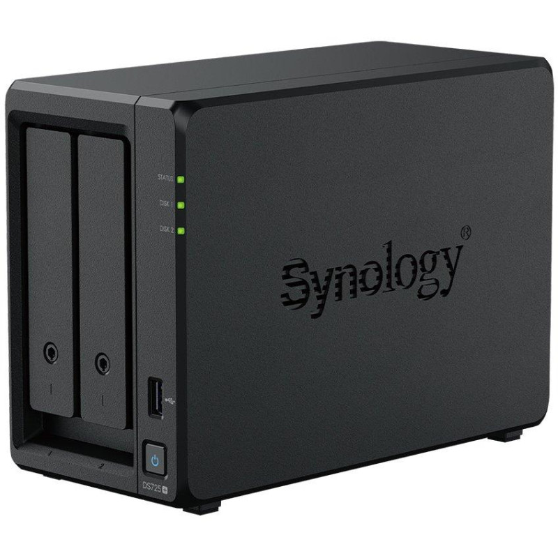 Synology DS725+   2x SATA, 4GB RAM, 2x M.2, 1x USB 3.2, 1x 2,5GbE, 1x GbE, 1x USB-C