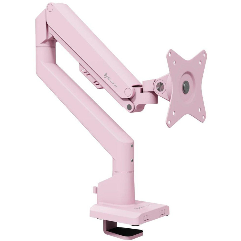 AROZZI ALZARE NEO Pink/ stolní držák pro monitory/ plynový píst/ kovový/ růžový