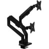 AROZZI ALZARE NEO DUO Black/ uchwyt biurkowy do 2 monitorów/ tłok gazowy/ metalowy/ czarny