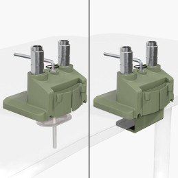 AROZZI ALZARE NEO DUO Forest Green/ stolní držák pro 2 monitory/ plynový píst/ kovový/ mechově zelený