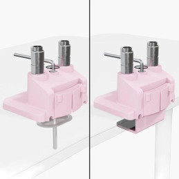 AROZZI ALZARE NEO DUO Pink/ stolní držák pro 2 monitory/ plynový píst/ kovový/ růžový