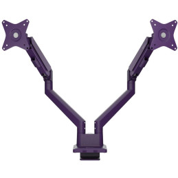 AROZZI ALZARE NEO DUO Purple/ stolní držák pro 2 monitory/ plynový píst/ kovový/ fialový