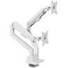 AROZZI ALZARE NEO DUO White/ desk mount for 2 monitors/ gas piston/ metal/ white