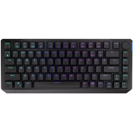 Endorfy herní klávesnice Thock 75% Wireless Red / RGB / red sw. / bezdrátová / mechanická / US layout / zkrácená /černá