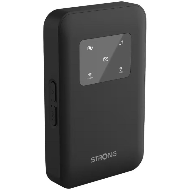 STRONG 4G+ MIFI 900/ data 300Mbps/ Wi-Fi 1200Mbps/ baterie 2500mAh/ WPA3/ micro SIM/ USB-C/ bez displeje/ černý