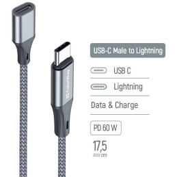 Colorway Adaptér USB-C na Lighting/ 17.5cm