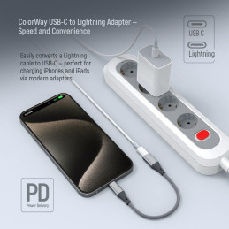 Colorway Adaptér USB-C na Lighting/ 17.5cm