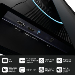 POŠKOZENÝ OBAL - AROZZI NOVA herní monitor 23,8" 24T1K200 Black/ LED/ 1920x1080/ 200Hz/ IPS/ 1000:1/ 1ms/ HDMI/ DP/ černý