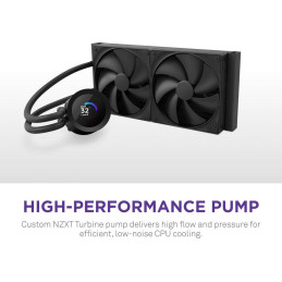 NZXT vodní chladič Kraken 240 / 2x120mm fan / 4-pin PWM / LCD disp. / 6 let