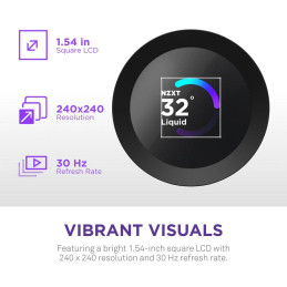 NZXT vodní chladič Kraken 240 / 2x120mm fan / 4-pin PWM / LCD disp. / 6 let