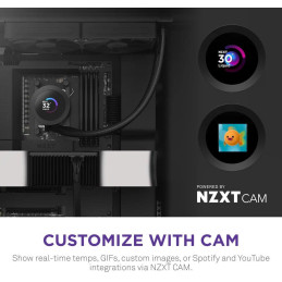 NZXT vodní chladič Kraken 240 / 2x120mm fan / 4-pin PWM / LCD disp. / 6 let