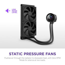 NZXT vodní chladič Kraken 240 / 2x120mm fan / 4-pin PWM / LCD disp. / 6 let