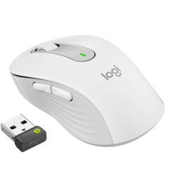 Logitech myš M650M/ kancelářská/ optická/ bezdrátová USB + Bluetooth/ bílá