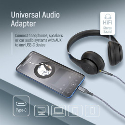 Colorway Adaptér USB-C na 3.5 mm jack/ 1.2m