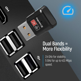 Colorway Dual band Wi-Fi Adaptér 2.4GHz, 5GHz/ USB-A