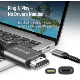 Colorway Adaptér USB-C na HDMI/ 2m