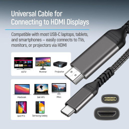 Colorway Adaptér USB-C na HDMI/ 2m