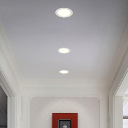 IMMAX NEO DOWN podhledové (stropní) svítidlo, 23cm, 36W, s podporou BEACON, CCT, stmívatelné, Wi-Fi, TUYA, bílé