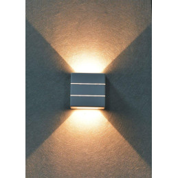 IMMAX LUXLINE venkovní LED nástěnné osvětlení, 6W, 3000K, 240V, IP54, bílé
