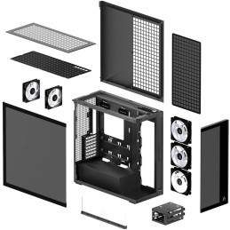 ARCTIC skříň Xtender / E-ATX / 2x120mm ARGB fan / 2xUSB / USB-C / tónované sklo / černá