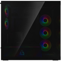 ARCTIC skříň Xtender / E-ATX / 2x120mm ARGB fan / 2xUSB / USB-C / vertical GPU kit / tónované sklo / černá