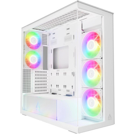 ARCTIC skříň Xtender / E-ATX / 2x120mm ARGB fan / 2xUSB / USB-C / čiré sklo / bílá