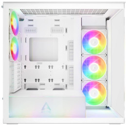 ARCTIC skříň Xtender / E-ATX / 2x120mm ARGB fan / 2xUSB / USB-C / čiré sklo / bílá