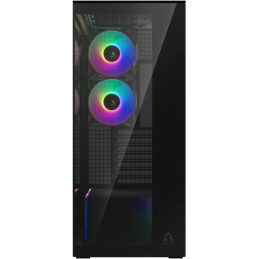 ARCTIC skříň Xtender / E-ATX / 2x120mm ARGB fan / 2xUSB / USB-C / zrcadlové sklo / černá