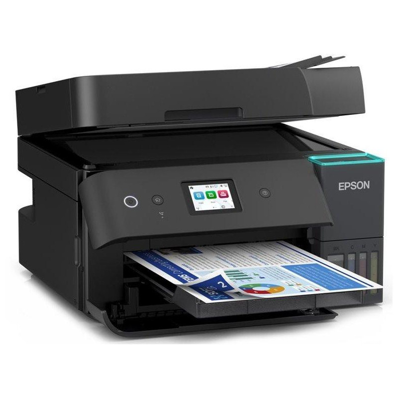 Epson EcoTank L6390/ 4800 x 1200/ A4/ MFZ/ LCD/ ITS/ ADF/ Duplex/ Fax/ 4 barvy/ Wi-Fi/ USB/ 5 let záruka po registraci
