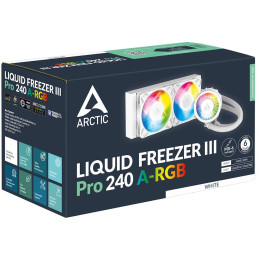 ARCTIC vodní chladič Liquid Freezer III Pro 240 ARGB bílý