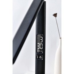 IMMAX LED stolní lampička Kingfisher/ Qi nabíjení/ 8,5W/ 400lm/ 12V/2,5A/ 3 barvy světla/ sklápěcí rameno/ černá