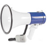 DAMAGED PACKAGING - NEDIS megaphone/ range 1500m/ volume 135dB/ removable microphone/ built-in siren/ shoulder strap/ white-blue