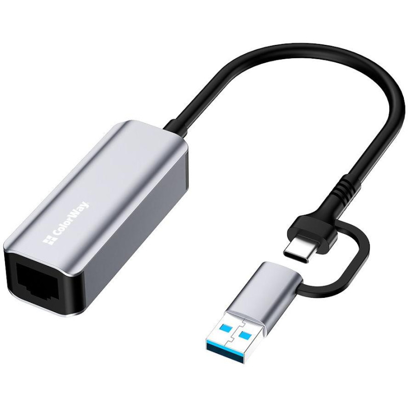 Colorway Adaptér USB-C nebo USB-A na RJ45/ 18cm