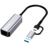 Adapter Colorway USB-C lub USB-A do RJ45/18 cm