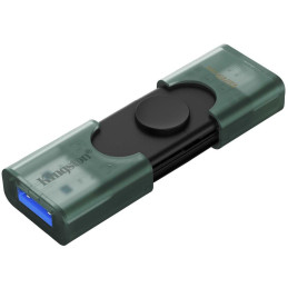 KINGSTON DataTraveler DuoG2 128GB / USB 3.2 Gen1 / USB-A + USB-C / zeleno-černá