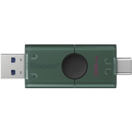 KINGSTON DataTraveler DuoG2 128GB / USB 3.2 Gen1 / USB-A + USB-C / zeleno-černá