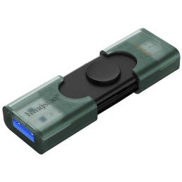 KINGSTON DataTraveler DuoG2 256GB / USB 3.2 Gen1 / USB-A + USB-C / zeleno-černá