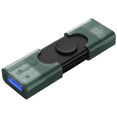 KINGSTON DataTraveler DuoG2 256GB / USB 3.2 Gen1 / USB-A + USB-C / zeleno-černá