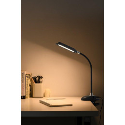 IMMAX LED stolní lampička CLIP/ 7,5W/ DC 12V/1A/ CCT/ IP20/ černá
