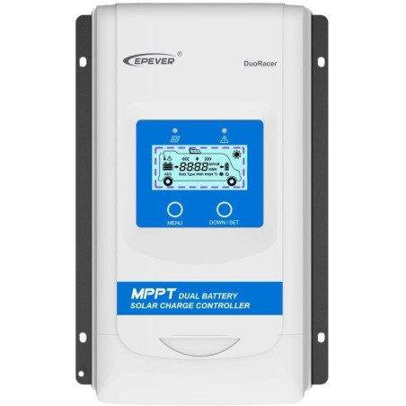 EPEVER DR3210-DDS solární MPPT regulátor 12/24 V, DuoRacer 30A, vstup 100V