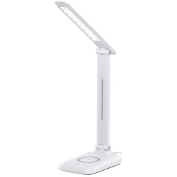 IMMAX LED stolní lampička LUMI/ Qi nabíjení/ 7W/ 300lm/ 12V/2A/ stmívatelná/ bílá