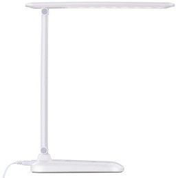 IMMAX LED stolní lampička LUMI/ Qi nabíjení/ 7W/ 300lm/ 12V/2A/ stmívatelná/ bílá