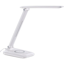 IMMAX LED stolní lampička LUMI/ Qi nabíjení/ 7W/ 300lm/ 12V/2A/ stmívatelná/ bílá