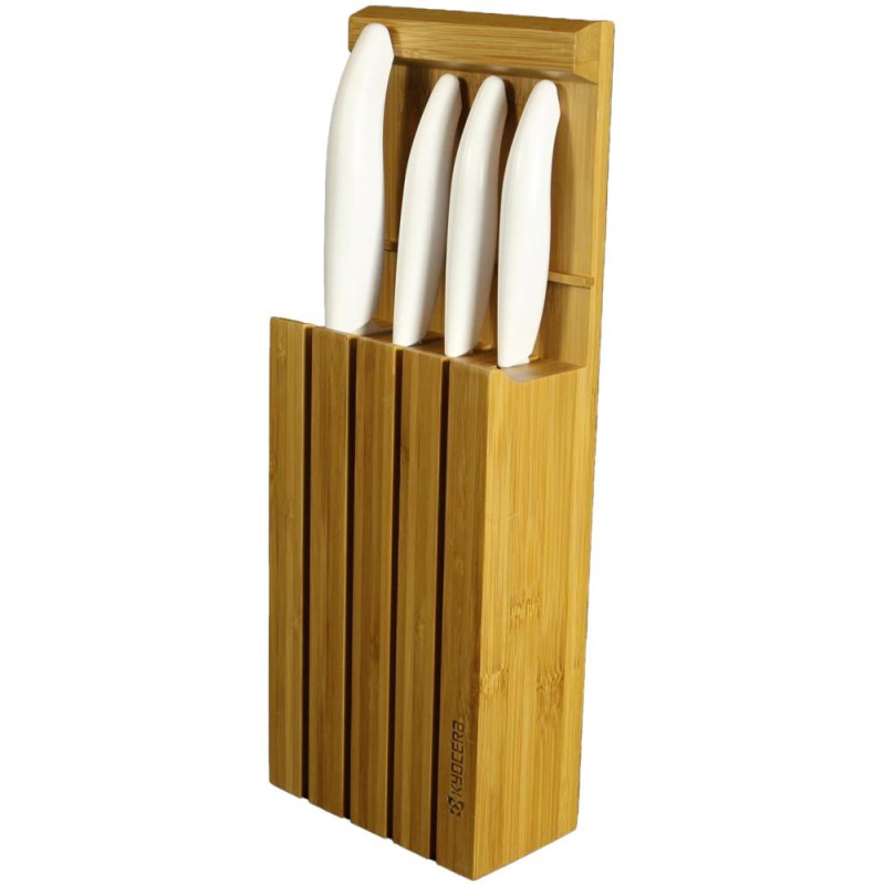 Kyocera Bambusový blok na nože  FK Colour Series (WH-WH)