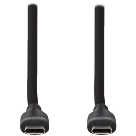NEDIS kabel USB 2.0/ USB-C zástrčka - USB-C zástrčka/ 60 W/ černý/ box/ 1,5m