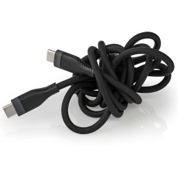 NEDIS kabel USB 2.0/ USB-C zástrčka - USB-C zástrčka/ 60 W/ černý/ box/ 1,5m