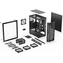 POŠKOZENÝ OBAL - Endorfy skříň Signum 300 ARGB / 2xUSB 3.0 / 4x120mm fan PWM ARGB / mesh panel / tvrzené sklo / černá
