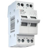 Solarmi VCX SF263 power switch, 1-0-2, 2P, 63A, DIN rail
