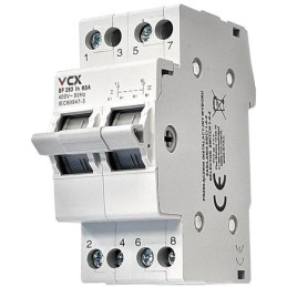 Solarmi VCX SF263 přepínač napájení, 1-0-2, 2P, 63A, na DIN lištu