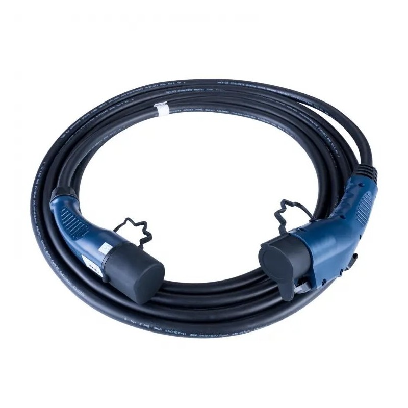 Akyga Kabel zasilający do pojazdów elektrycznych 32A Typ2/Typ1, 6m